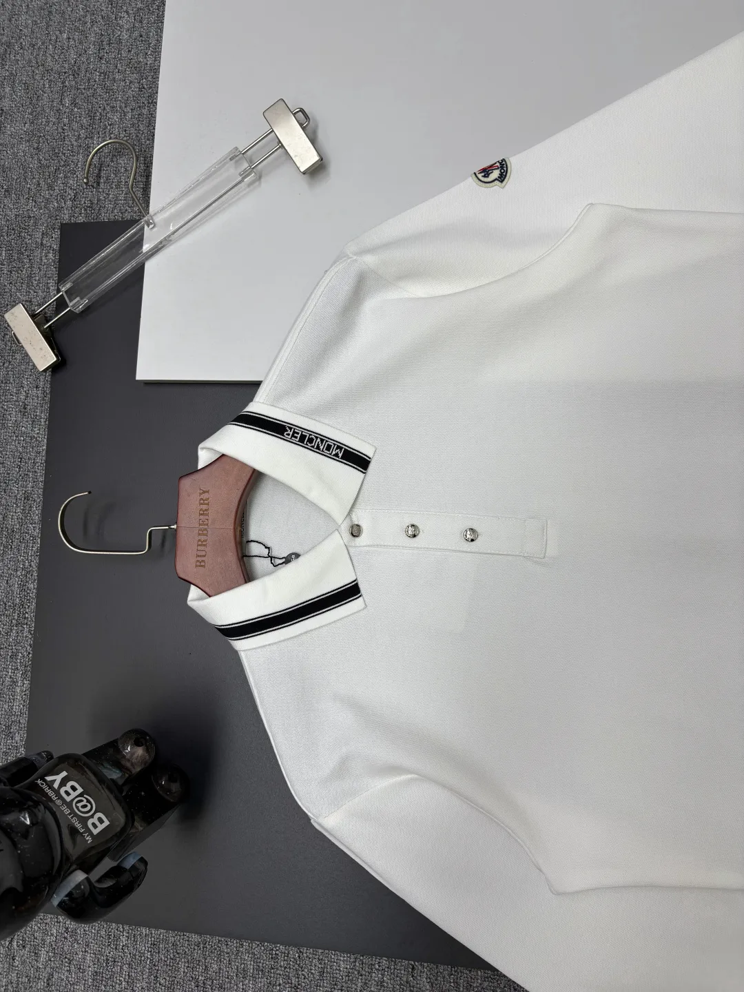 MONCLER New Arrival Polo Same Style 260 ， Factory New Arrival Versatile : Black White Royal Blue Size：M-3XL